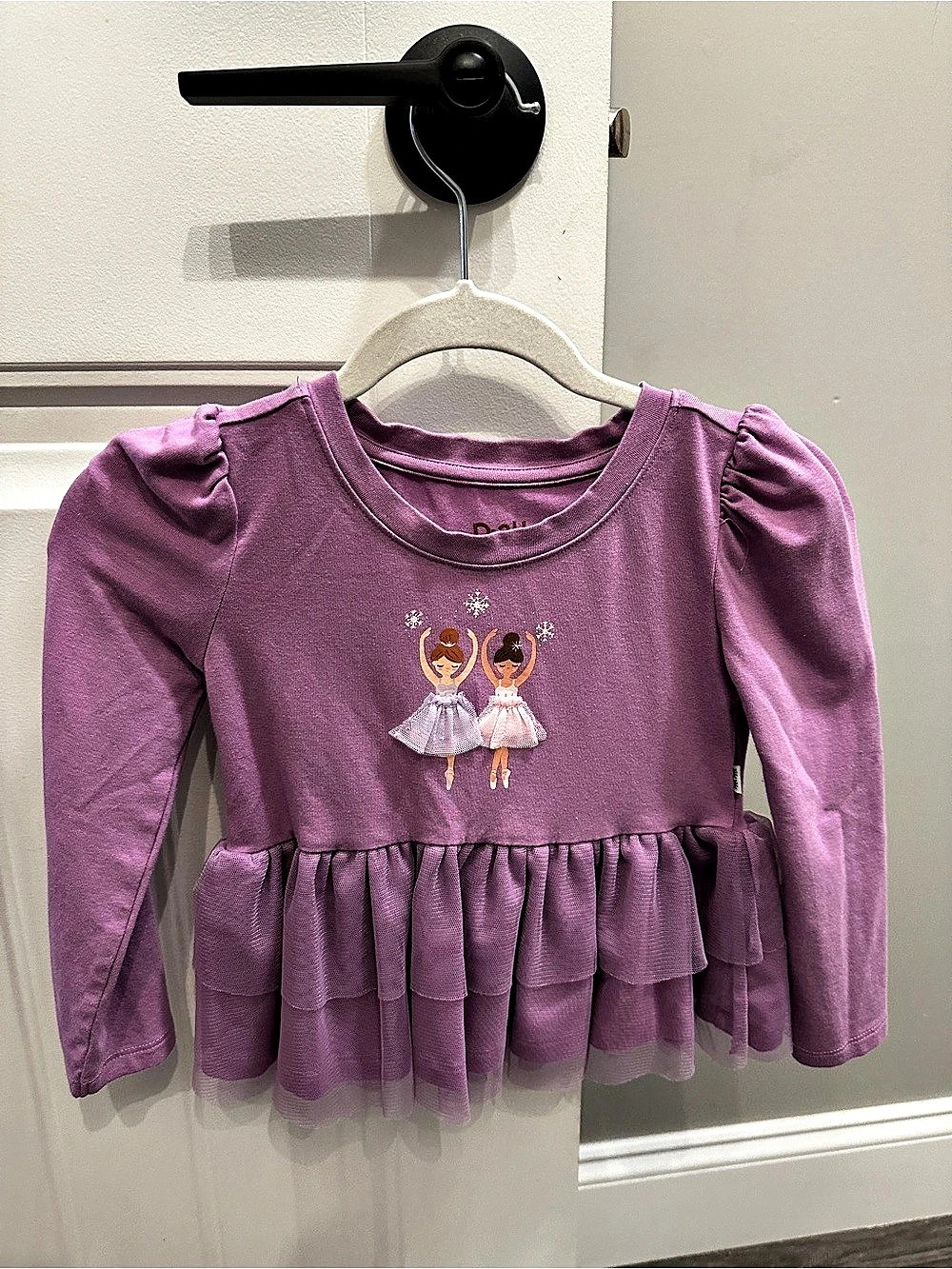 Play/LittleSleepies Girls Purple Tulle Shirt Size 2T